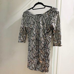 TOPSHOP Sequin Mini Dress